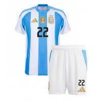 Argentina Lautaro Martinez #22 Domaci Dres za djecu Copa America 2024 Kratak Rukav (+ Kratke hlače)